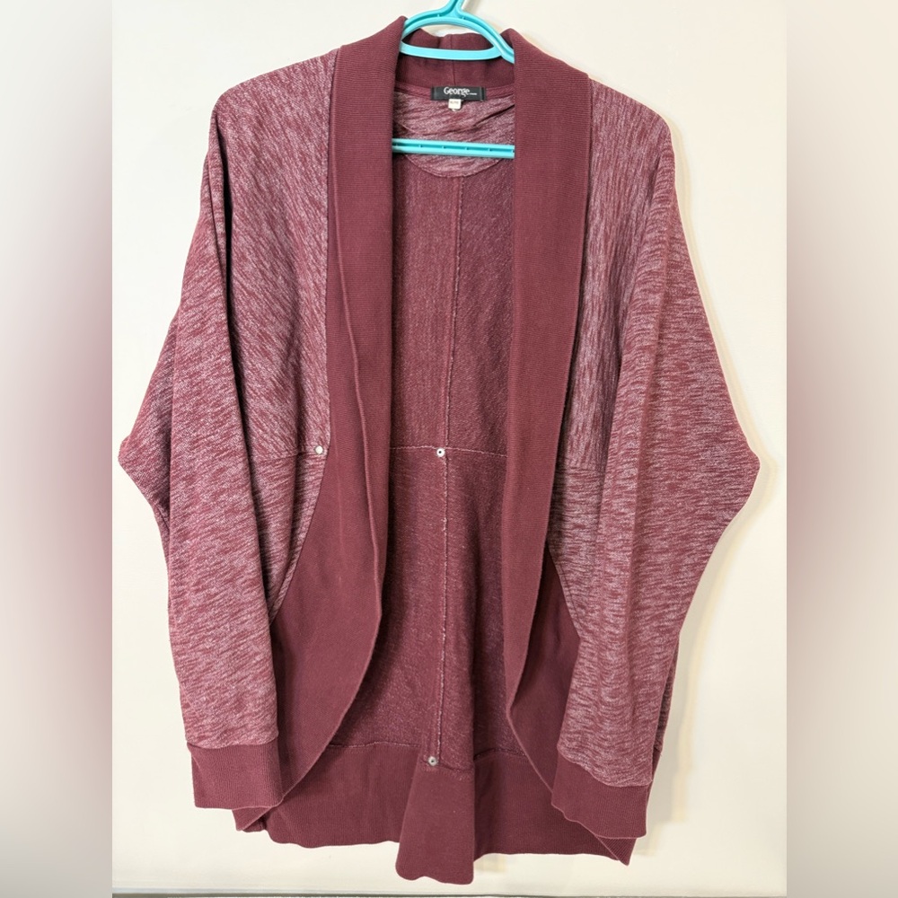 Burgundy cardigan
